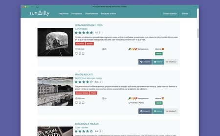Esta web recopila más de 120 Escape Room online que podemos hacer totalmente gratis y en grupo