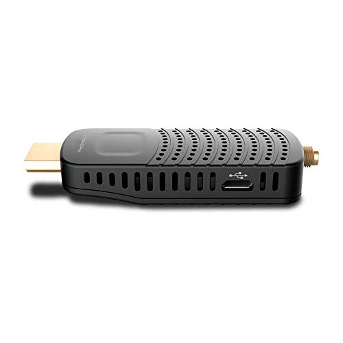 THOMSON THT82 HDMI Stick TDT Full HD -DVB-T2 - Compatible con HEVC265 - HDMI, USB, Dolby Digital Plus - Negro