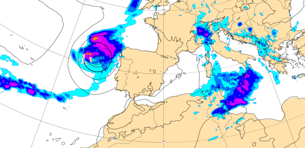 Si la pregunta es qué pasa cuando un huracán entra en transición extratropical, la respuesta la veremos el domingo: Gabrielle está a las puertas
