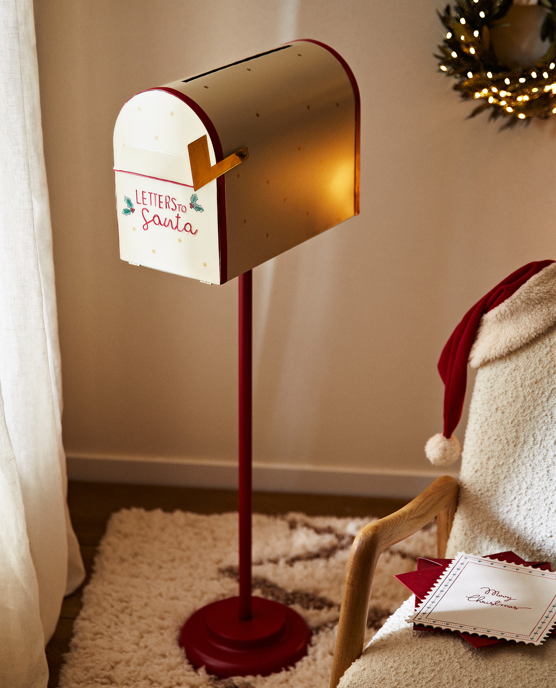 Buzón de metal Navidad