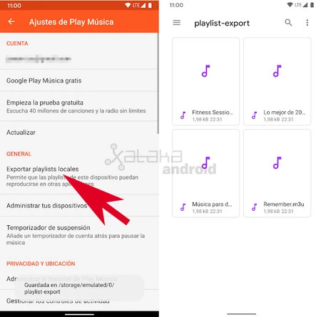 音楽プレイリストを再生する