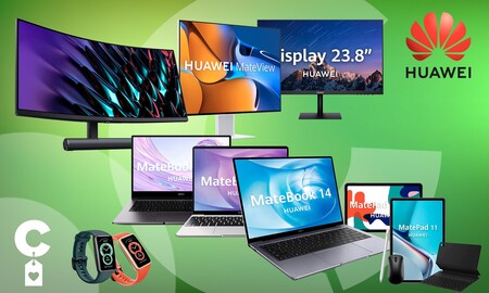 Monitores, portátiles, tabletas o pulseras deportivas Huawei a precios de chollo en Amazon