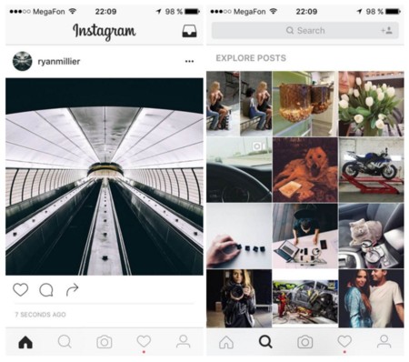 Este es el nuevo diseño que Instagram está probando para sus aplicaciones móviles