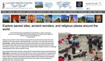 Sacred Destinations: guía de lugares sagrados