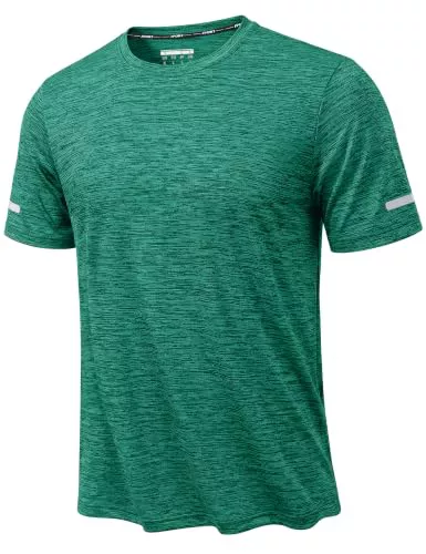 KEFITEVD Camiseta Running Manga Corta Hombre Camisas Deportiva Transpirable