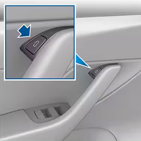 Tesla Model Y botón de apertura para las puertas delanteras