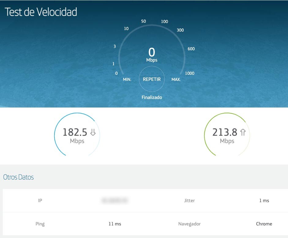 Probamos los cinco test de velocidad