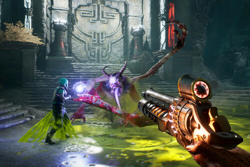 Sangre, demonios y acción caótica. Puede parecer un DOOM, pero cuesta la mitad y aspira a ser tan bueno como el FPS de id Software