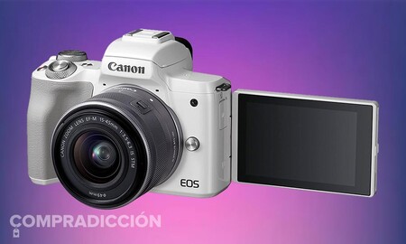 Esta cámara sin espejo está a precio mínimo en Amazon: Canon EOS M50 con objetivo 14-45mm por sólo 496 euros