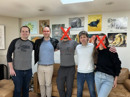 イリヤ・サツケヴァーが退社時に共有した写真。それ以来、グレッグ・ブロックマンは数カ月間休暇を取り、ミア・ムラティはちょうど退学したばかりだ。