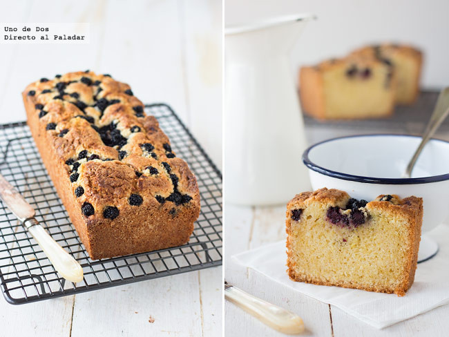 Bizcocho de moras y limón, receta para disfrutar del desayuno o la merienda