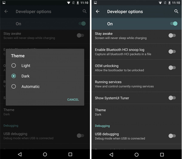 Modo Oscuro Android