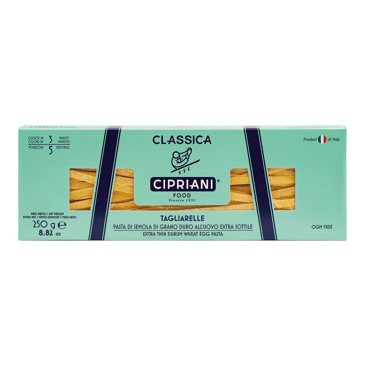 Pasta italiana Tagliarelle bianchi al huevo Cipriani