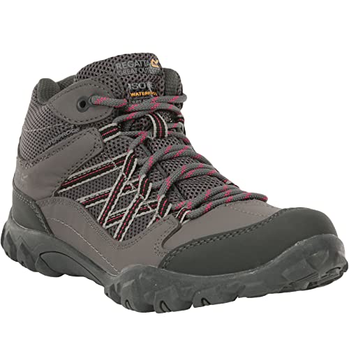 Regatta Women's Edgepoint Waterproof Mid Walking Boots, Botas de Senderismo Mujer, Grey, 39 EU