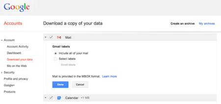 Google permitirá descargar todos nuestros correos de Gmail en un solo archivo