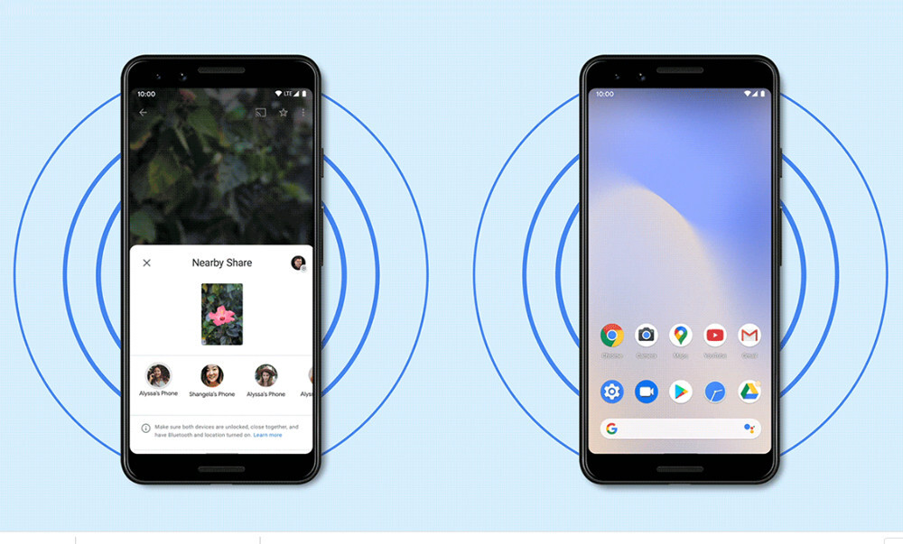 Google ya tiene lista la tranferencia en grupo para 'Nearby Share': envío de archivos a cuatro dispositivos a la vez