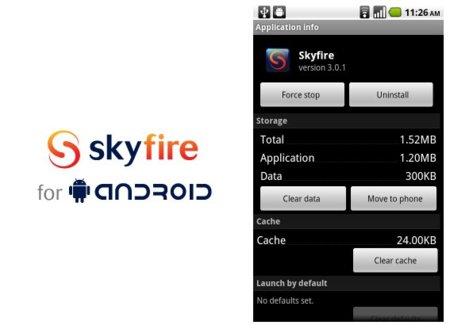 Skyfire 3.0.1, actualización con ligeras mejoras en Froyo