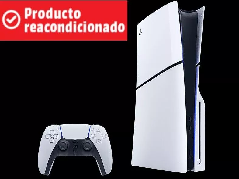 Sony PlayStation 5 Slim Standard, 1 TB SSD, 4K, 1 mando, Chasis D, Blanco