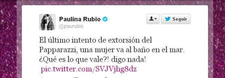 Paulina Rubio nos da lecciones de cómo mear en el mar y lavarse el fafarique