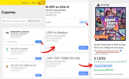 Cupon Gta Vi Mercado Libre Ps5 Xbox