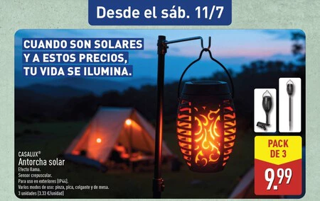Antorcha Solar Folleto Aldi