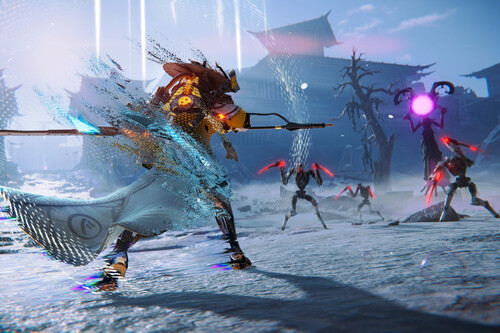 Ya tengo a qué jugar hasta que salga Saros y es una fusión de Returnal con un hack and slash 