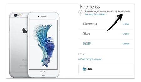 Las reservas del iPhone 6s fueron un sábado