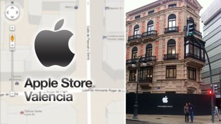 La Apple Store de Valencia ya luce el logotipo de Apple