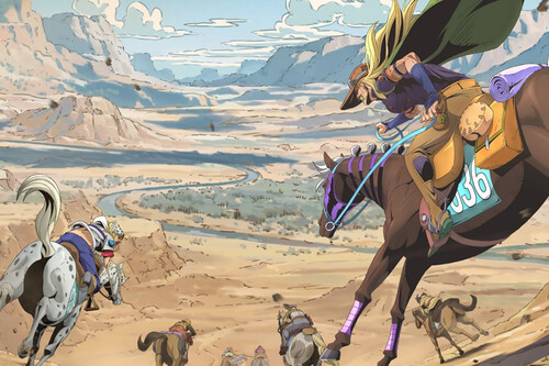 'JoJo's Bizarre Adventure' regresa por todo lo alto. El anime de 'Steel Ball Run' ya está en Netflix y es una fantasía western que engancha desde el primer minuto 
