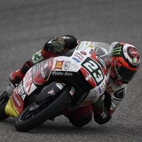 Niccolò Antonelli es el más rápido del viernes en Moto3 con Jorge Martín a casi medio segundo