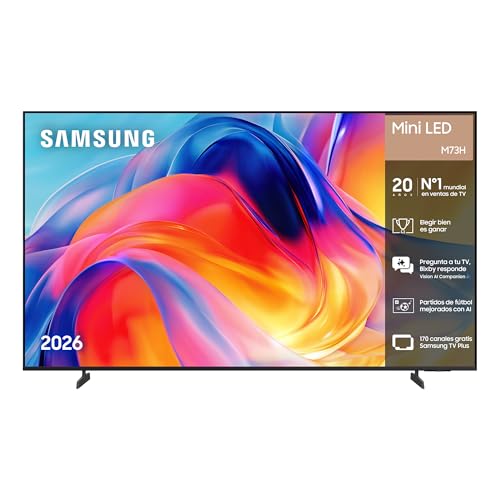 Samsung TV 75 Pulgadas Mini LED M73H 4K Smart TV con Vision AI Companion, Modo AI Football TV Plus, Deportes, Cine y Gaming