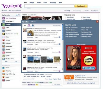 Yahoo no se quiere quedar atrás: integración con Facebook