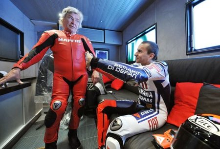 Jorge Lorenzo y Angel Nieto Box TT 2010