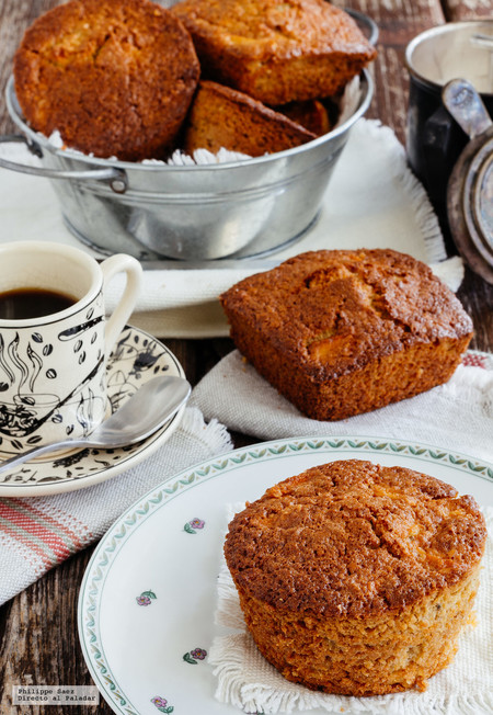 Muffins de avena y manzana. Receta rápida