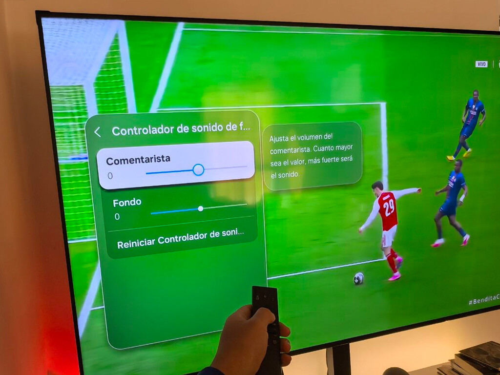 Una de las mejores funciones de las Smart TV 2026 de Samsung está escondida: cómo eliminar a los comentaristas de los partidos de fútbol