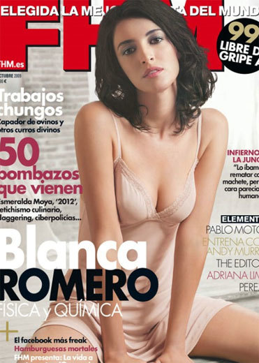 Blanca Romero, todo un cañón, en FHM
