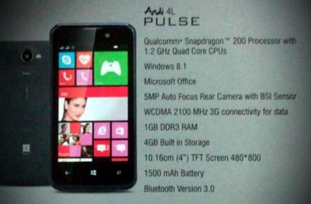 iBall Andi 4L PULSE, un nuevo Windows Phone de gama baja para India