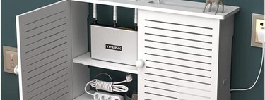 Siete muebles y estantes decorativos para esconder el router en casa y acabar con los cables a la vista