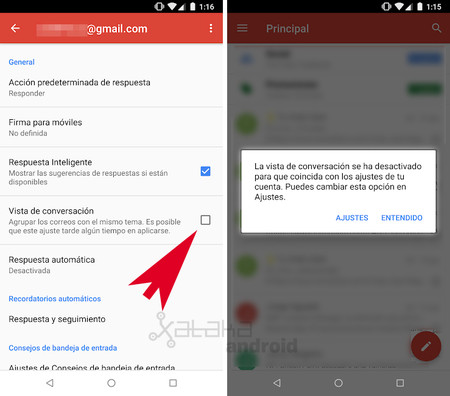 Gmail Vista Conversación