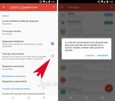 Gmail の会話ビュー
