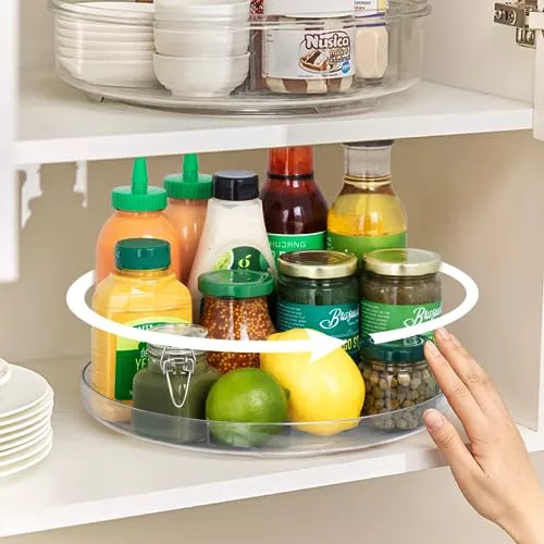 BillyBath Organizador de platos giratorios 360° Lazy Susan
