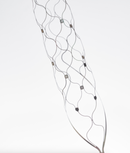 Stent con diez electrodos