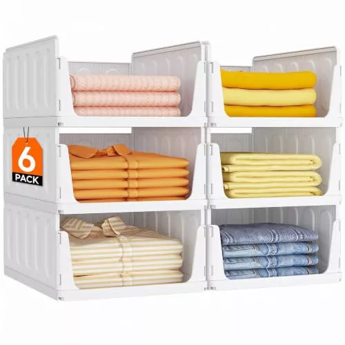 Lifewit Organizador de Armario Ropa, 6 Pack 