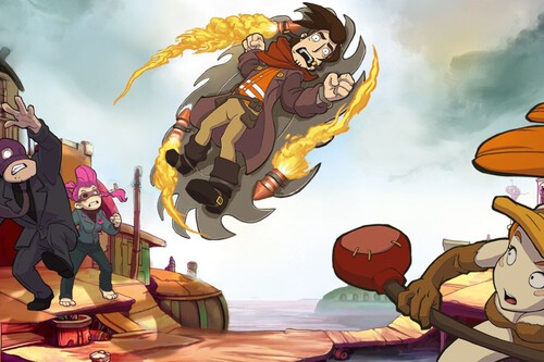 ¡Un juego gratis en Steam! Su mundo se inspira en Los Simpson y las obras de Terry Pratchett, y ahora puedes quedarte Deponia para siempre en PC 