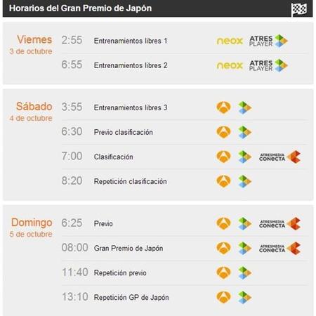 Horarios Japón