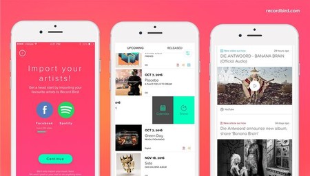 Record Bird, una app que te envían notificaciones para que conozcas los nuevos lanzamientos musicales