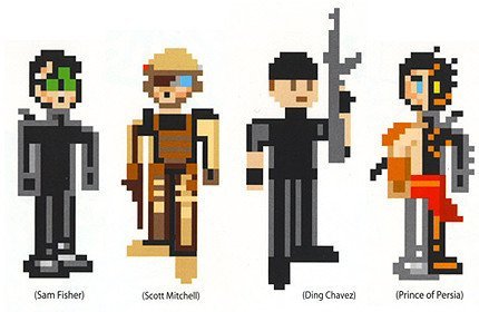 Felicitación pixelada de Ubisoft