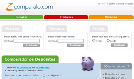 Compáralo, comparar productos bancarios con facilidad
