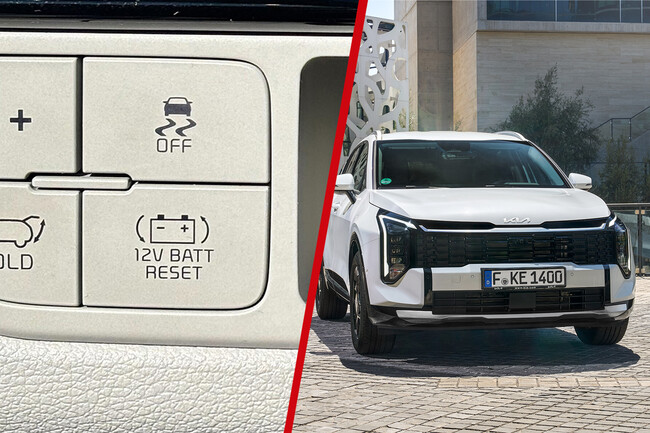 Botón 12V batt reset y kia sportage