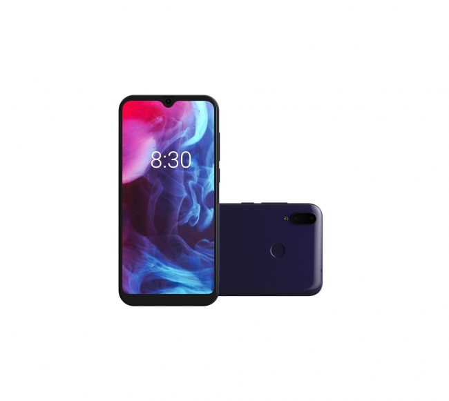 Sconosciuto PH26 Archos 55 Platinum - Cover Posteriore in Silicone Gel Antiurto con Anello per Selfie, Foto e Supporto Video